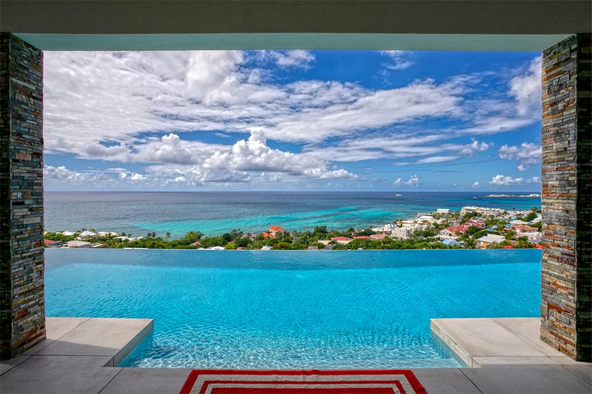 7 bedrooms luxury villa rental St Martin - Pool view